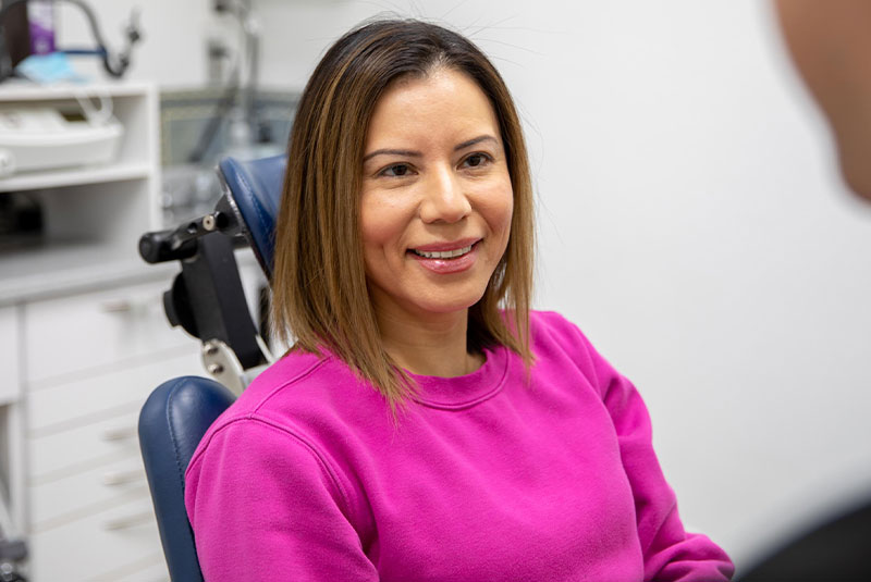 zirconia bridge patient smiling